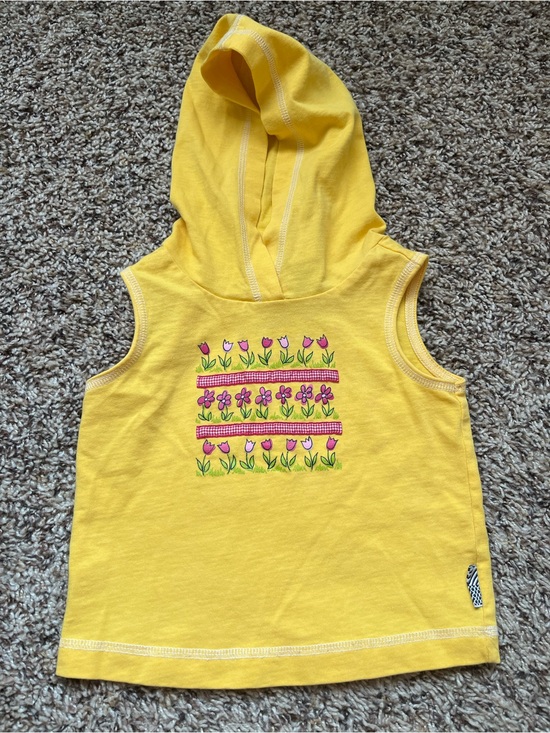 Gymboree Other - Gymboree Rainbow Tag Flower Tank w/ Hood - spring, cottagecore, girlhood core